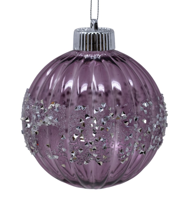 Новогодняя игрушка шар 2 шт 10 см LILI24-A3-10010LP10