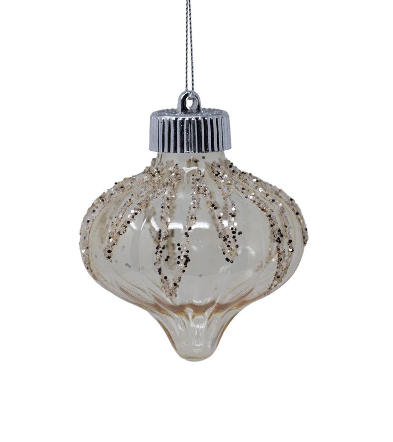 საახალწლო სათამაშო   ბურთულა  2ც  10 სმ  LILI24-A24-10008G10