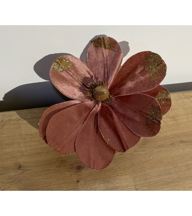 საახალწლო აქსესუარი  ყვავილი CYGY-XY22-134  ზომა: 22 სმ