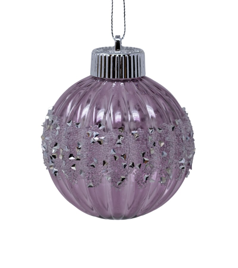 საახალწლო სათამაშო   ბურთულა 3ც 8 სმ  LILI24-A3-10010LP8