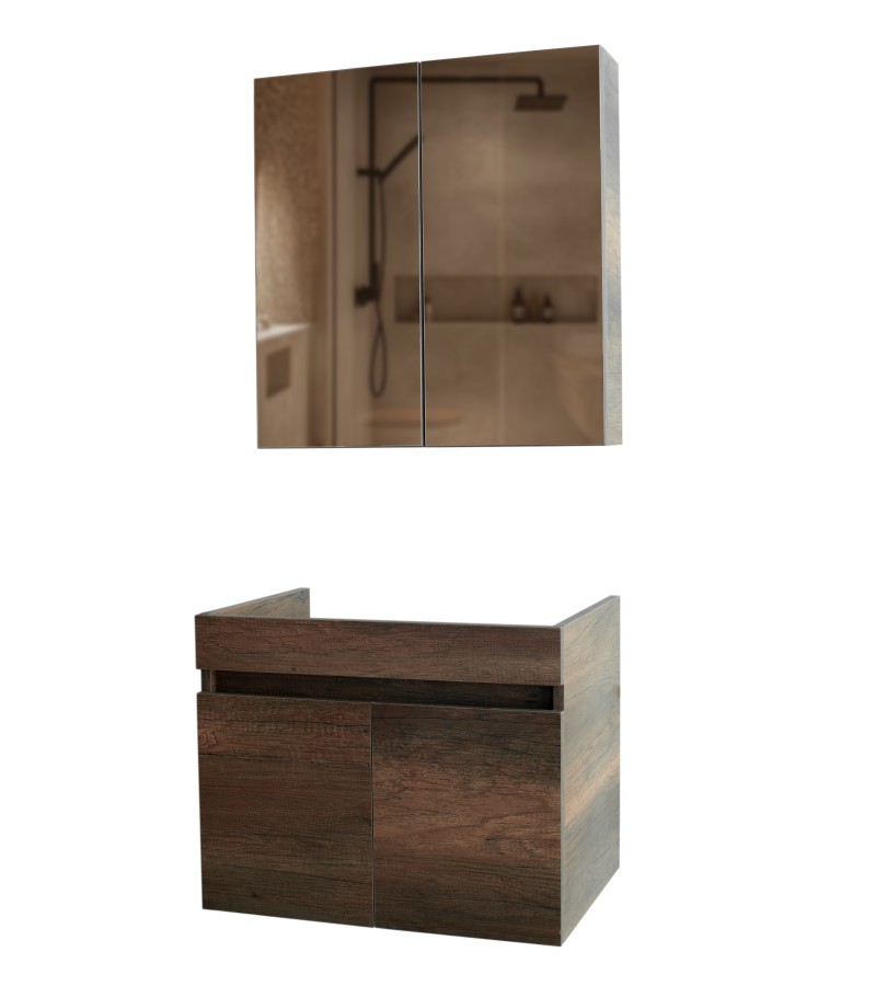 Bathroom furniture with mirror 65 cm without towel DEFNE 65 Barok