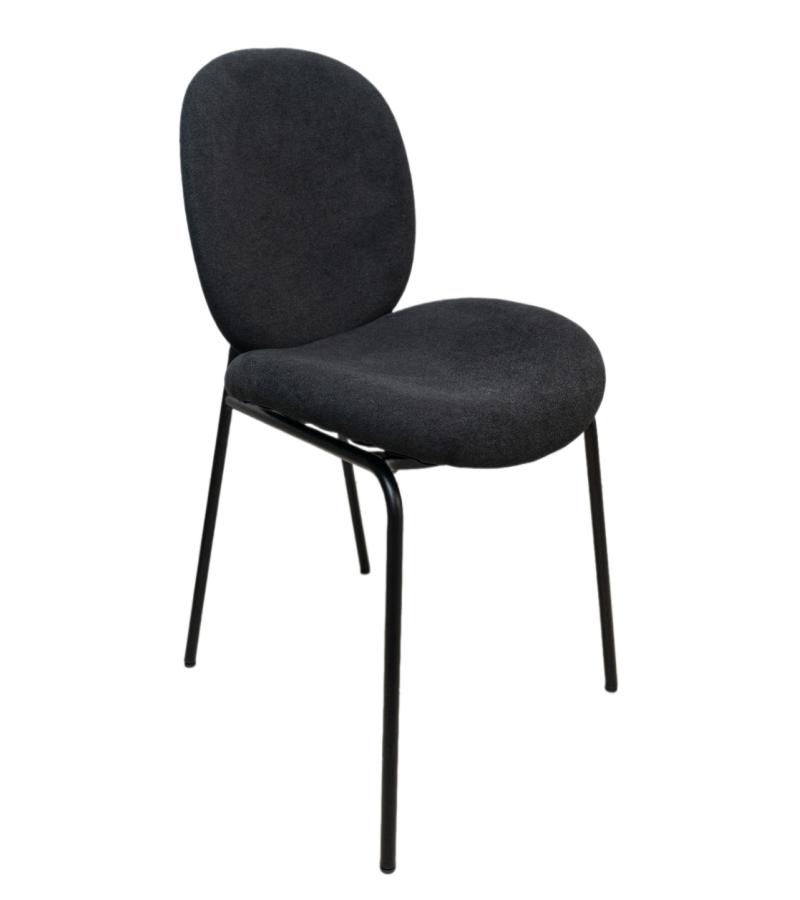 სკამი   #DC9515 / MISS-032  walnut back  (57*48*82)  ფერი. BLACK