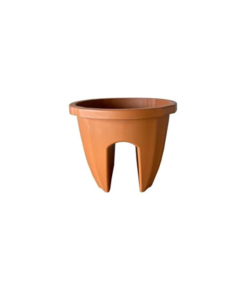 Plastic pot 5712 OPAL round 6L color. KAHVE SENYAYLA