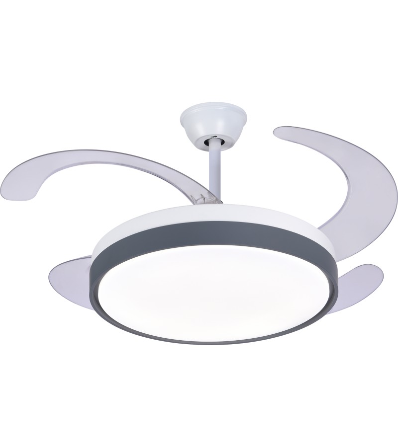 ჭაღი  ვენტილატორით  GZGS-FAN LAMP-WHITE-DG109  თეთრი  40W*2 