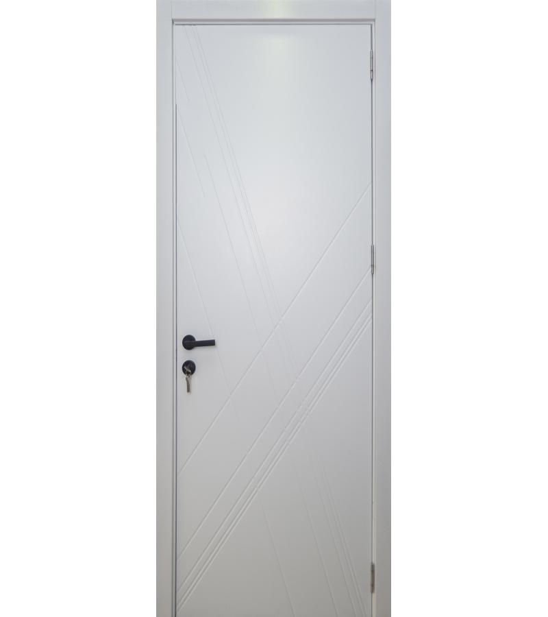 კარი  MDF  Графика-X  ზომა. 70*2150  ფერი. 9003 Белая