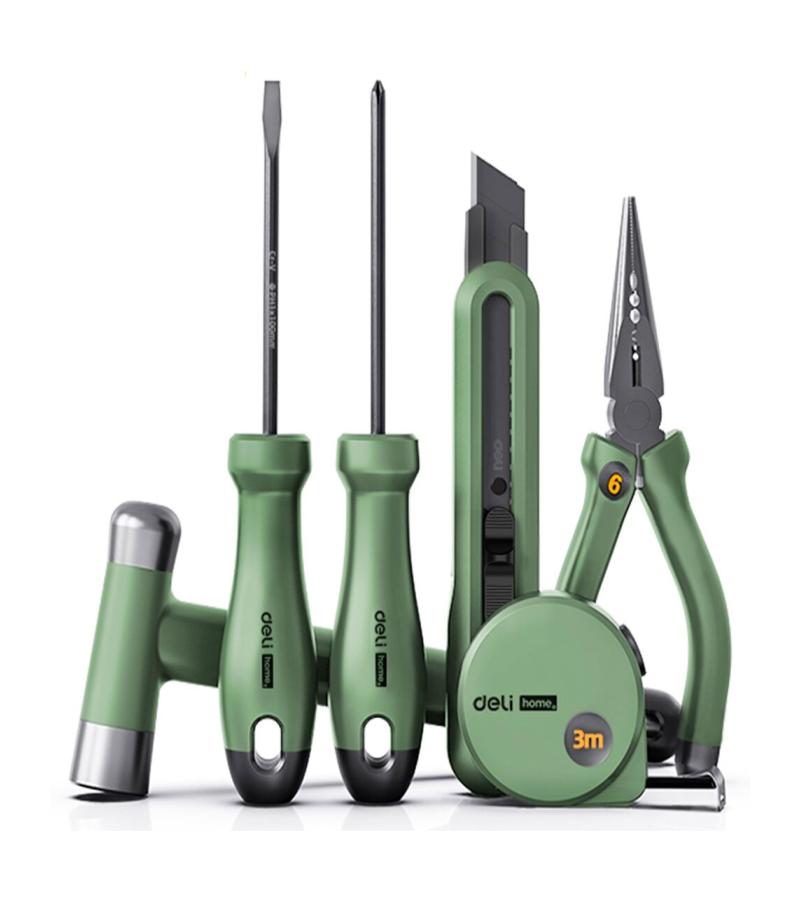 ხელსაწყოების ნაკრები  6ც  HT0006L  Home°/ Green   მწარ.  deli 