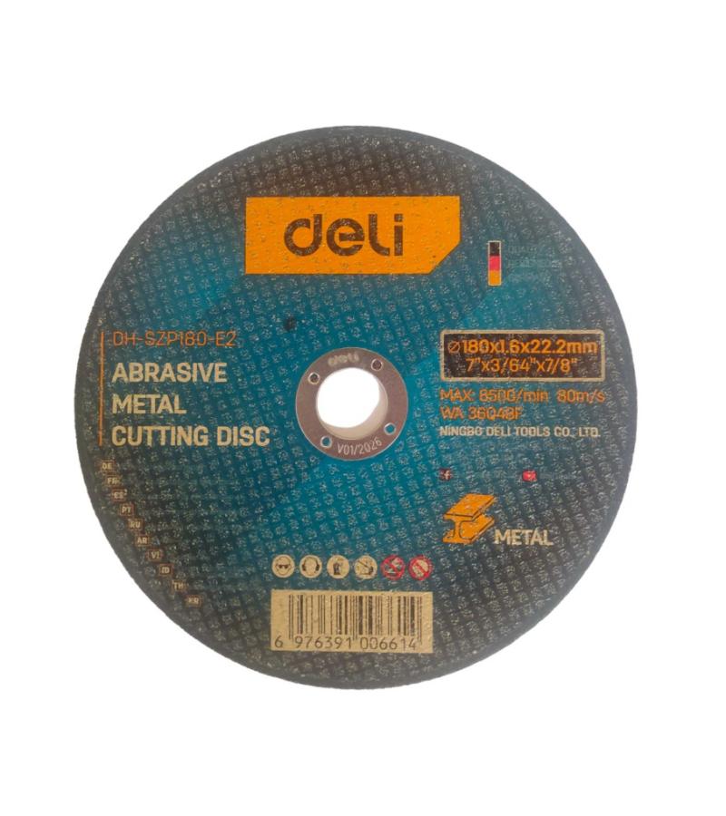 ლითონის საჭრელი დისკი  180*1,6*22,2 mm  DH-SZP180-E2    მწარ.  deli 