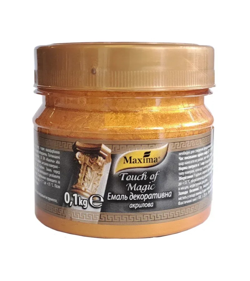Декоративная эмаль Максима красное золото 0,1 кг.