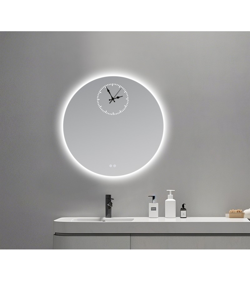 სარკე  LED განათებით  D=80  Touch Switch  #N017  5000K