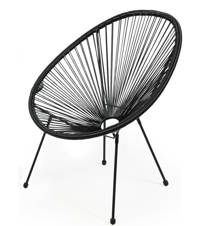 სკამი გარე  FC1039 ზომა: D78*W72*H89cm - 19x1.2mm ფერი: BLACK 