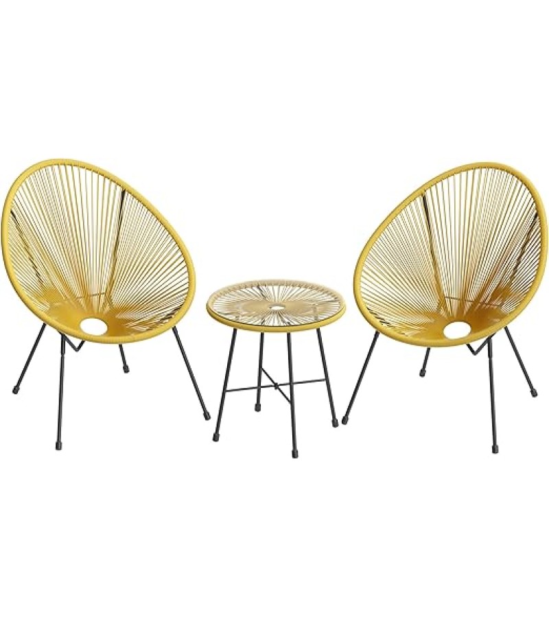 გარე მაგიდა  FS1039T  ზომა: φ46*H45cm-19x1.2mm  ფერი. YELLOW