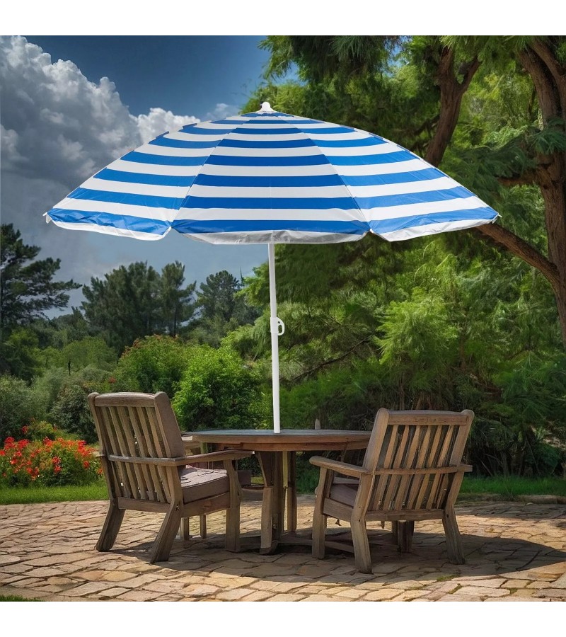 ბაღის ქოლგა ღერძით SU103-1 ზომა:D140 X H150 CM 