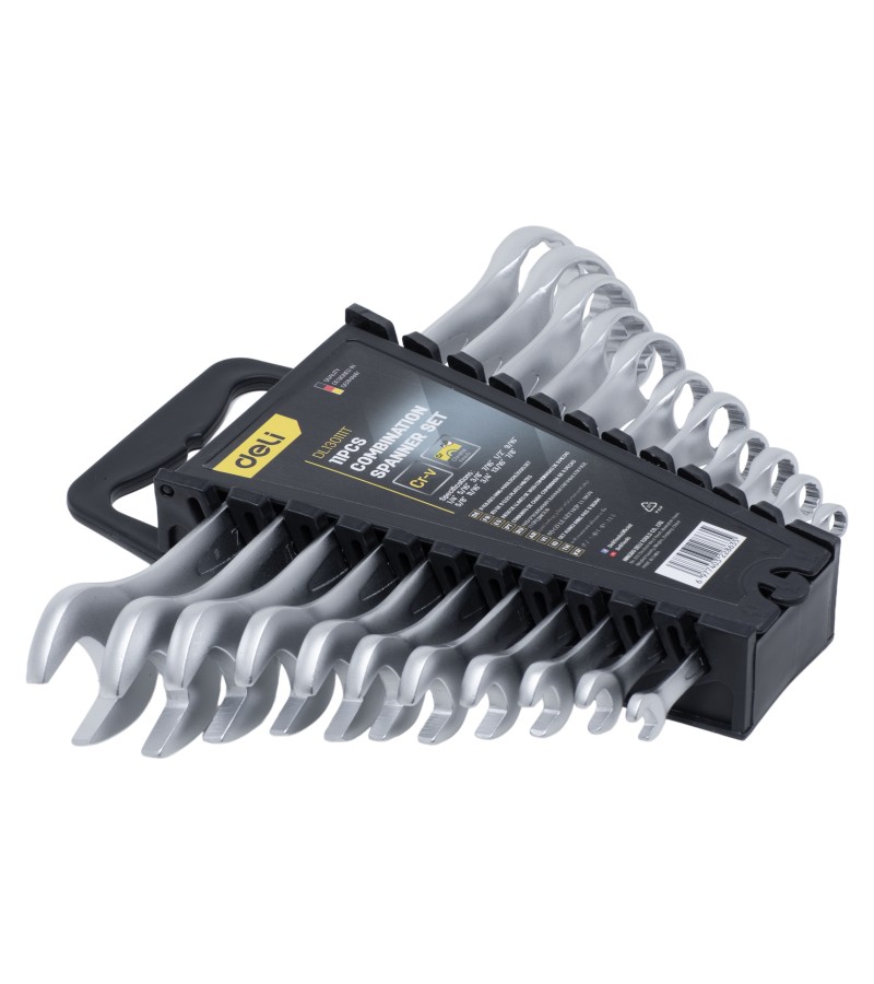 ქანჩების ნაკრები  (კომბინირებული)  11ც  DL130111T    მწარ.  deli 