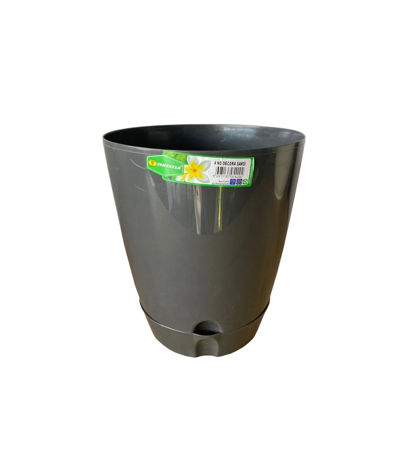 Plastic pot 5710 OPAL 19.5L color. ANTRASIT SENYAYLA
