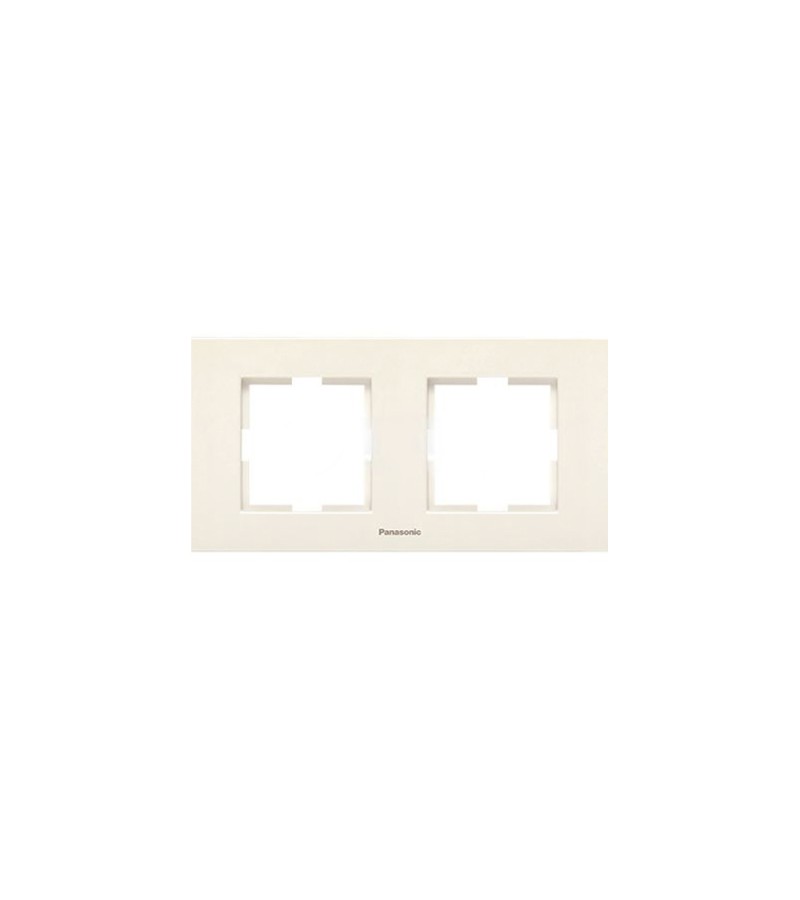 ჩამრთველ-როზეტის კანტი 2-ნი   KARRE PLUS 55  კრემი  WDTF18022BG-AMEA   Panasonic