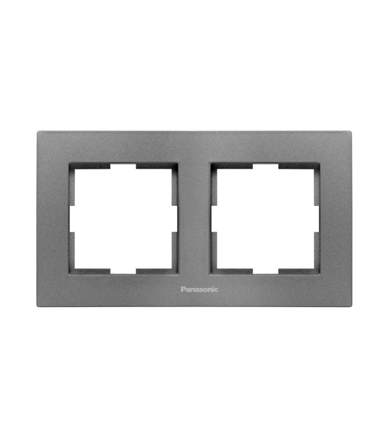 Выключатель-розетка 2 край для него. KARRE PLUS 55 Silver WDTF18092SL-AMEA Panasonic