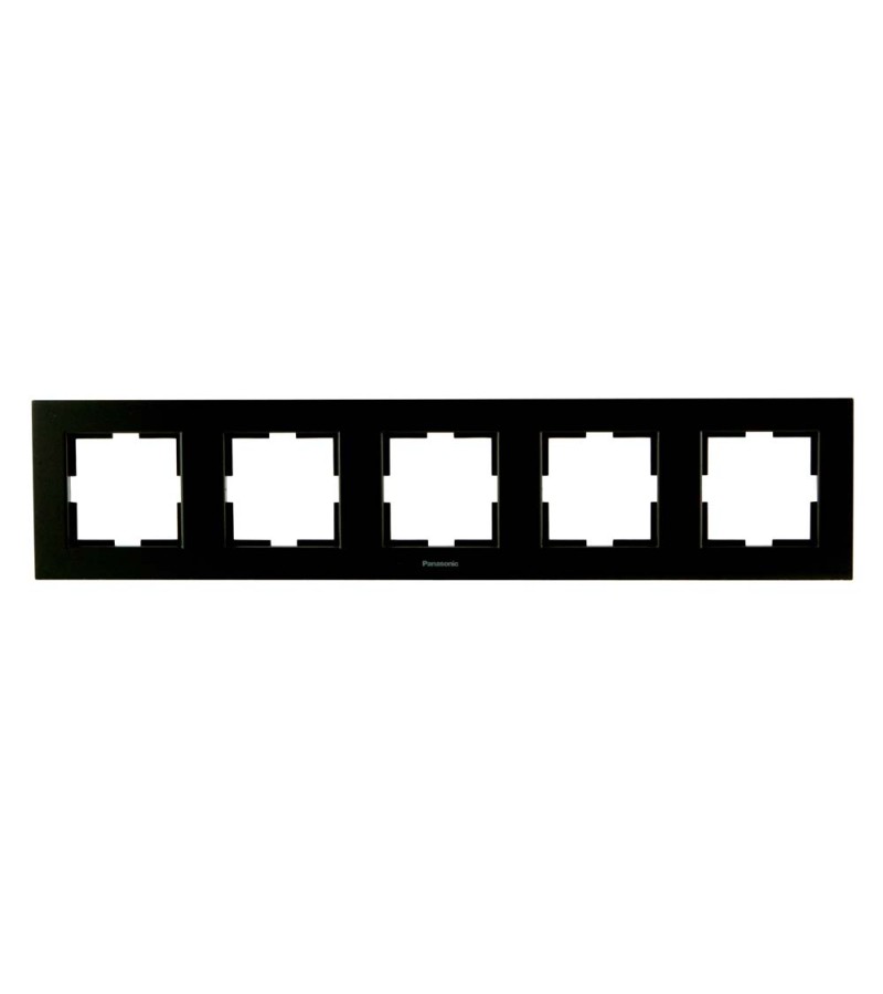 ჩამრთველ-როზეტის კანტი  KARRE PLUS 55 5-ნი  შავი WDTF18052BL-AMEA   Panasonic