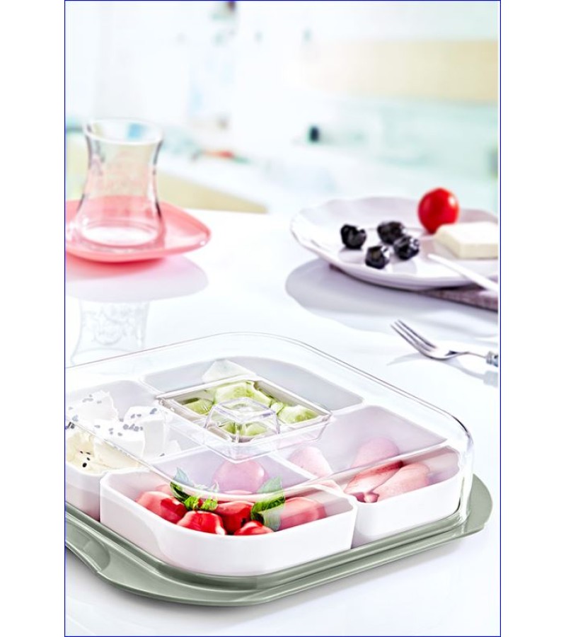 კონტეინერი სამზარეულოს  CK-281 ზომა : 22,7 *26,5 *5,8  OKYANUS