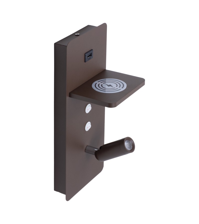 ბრა  დამტენით  GZJYM-9302/1  ფერი:COFFEE   3W