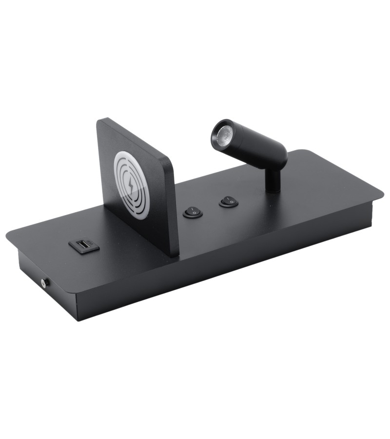 ბრა  დამტენით  GZJYM-9301/1  ფერი:BLACK   3W