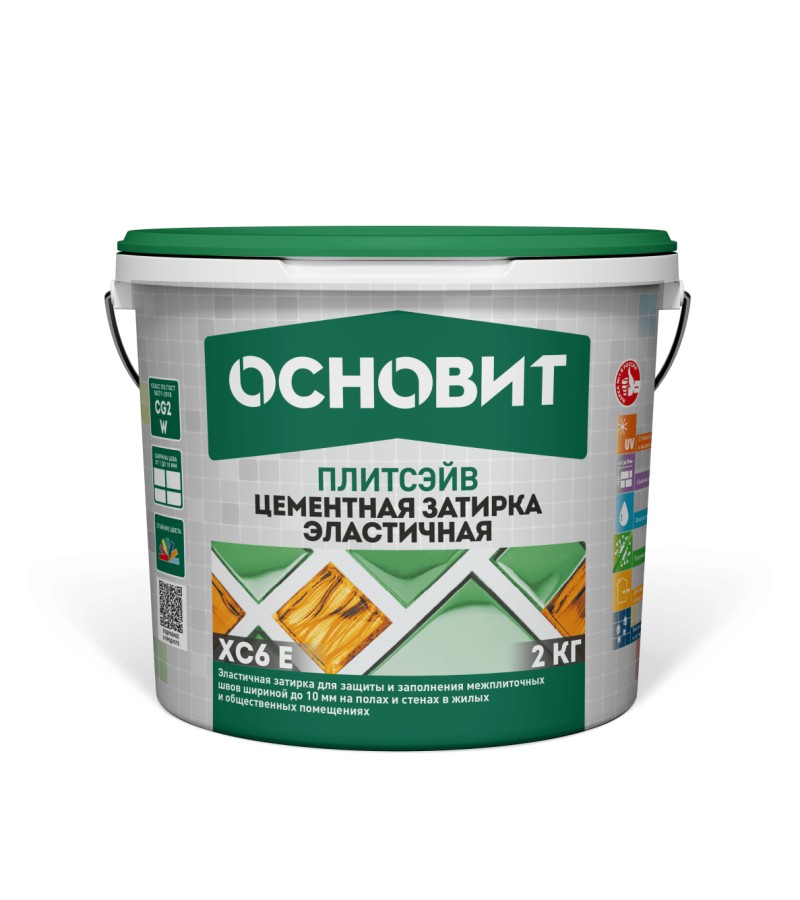 ფუგა OSNOVIT ПЛИТСЭЙВ XC6 E светло-коричневый 041 (2კგ)