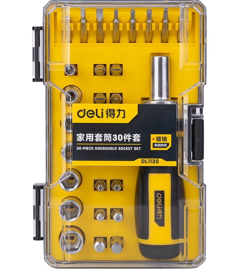 სახრახნისის ნაკრები  30ც  DL1130    მწარ.  deli 