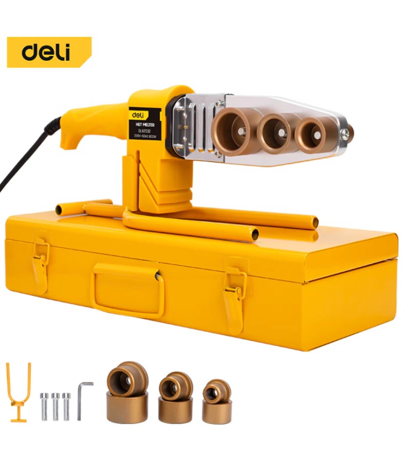 მილის შესადუღებელი აპარატი  800W  20, 25, 32მმ  DL82032   მწარ.  deli 