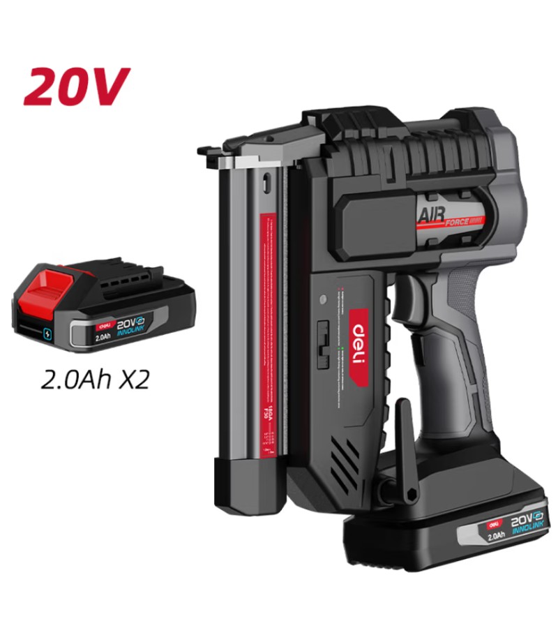 ელ. ლურსმნის სარჭობი ხელსაწყო  20V 30მმ 2.0Ah*2  DE750    მწარ.  deli 