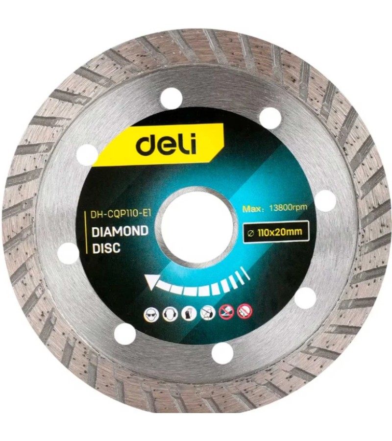 ალმასის საჭრელი დისკი  110x20 mm  DH-CQP110-E4    მწარ.  deli 