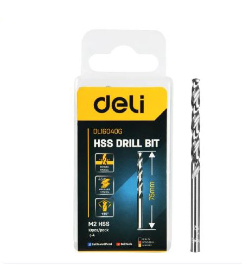 მრავალფუნქციური სახვრეტი ბურღი  M2 HSS  8 მმ  10ც  #DH-BWZ008-E1    deli 