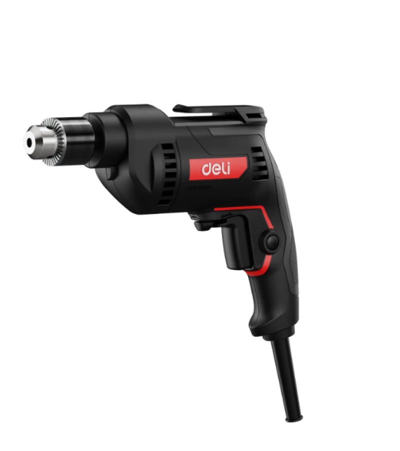 ელ. დრელი  500w  10mm  RED DE-DZ10-2E    მწარ.  deli 