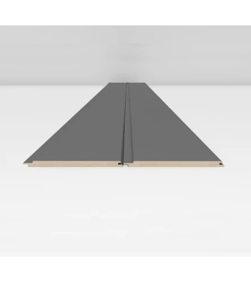 Декоративная панель ЛБ-2003/1 МДФ 12*216*2800 МАТОВОЕ СЕРЕБРО 257 горький. AGT