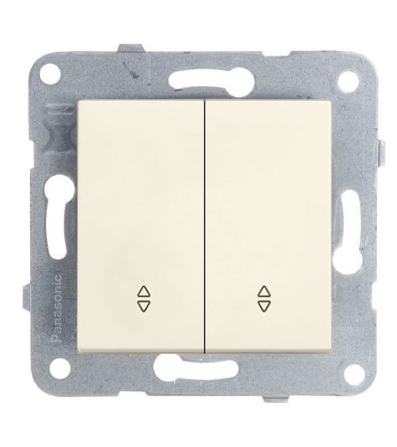 გადამრთველის  მექანიზმი  2-ნი რევერსი  KARRE PLUS 55  თეთრი  WDTT00112WH-EU1  Panasonic