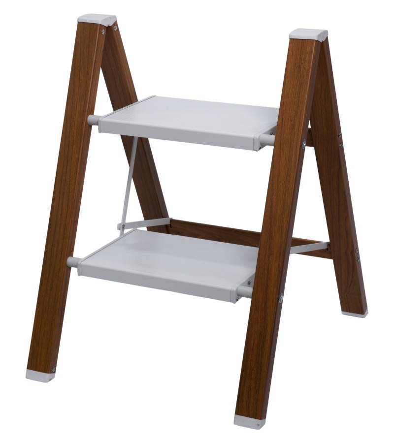 Ladder - 2 steps MYTY-2502 Color: wood color + white