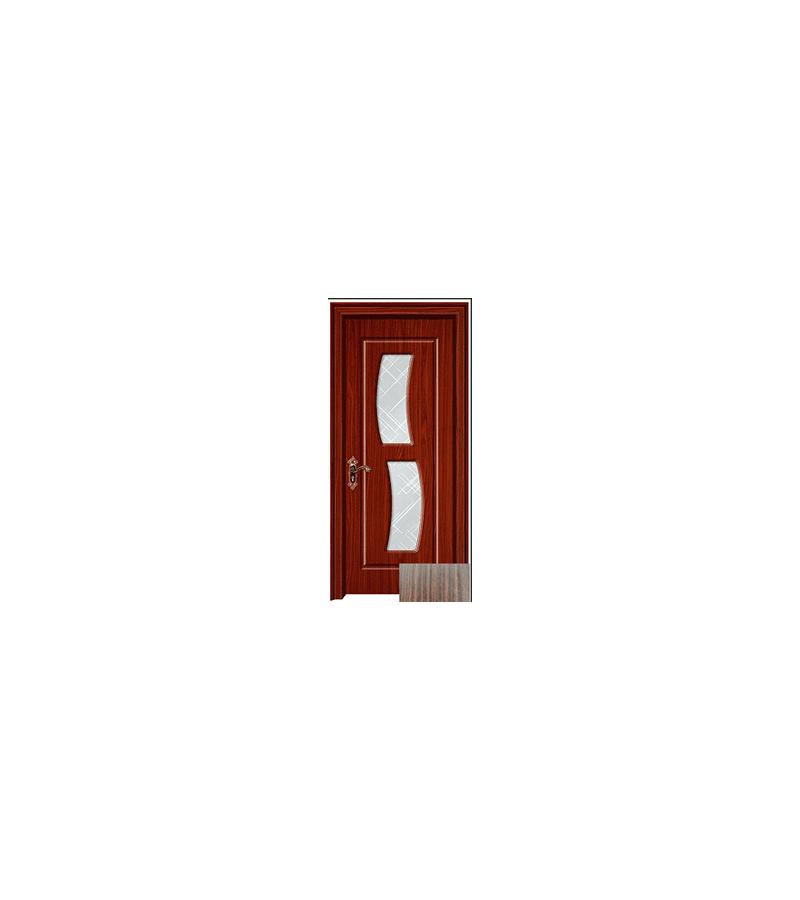 კარი მინით  KM-133 ზომა  215*80*4 ფერი  Walnut (7-5)