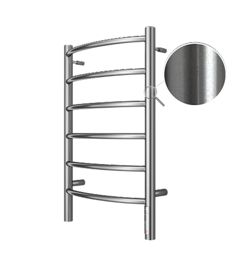 Electric dryer with dimmer Классик П6 400х650 satin dark. TERMINUS