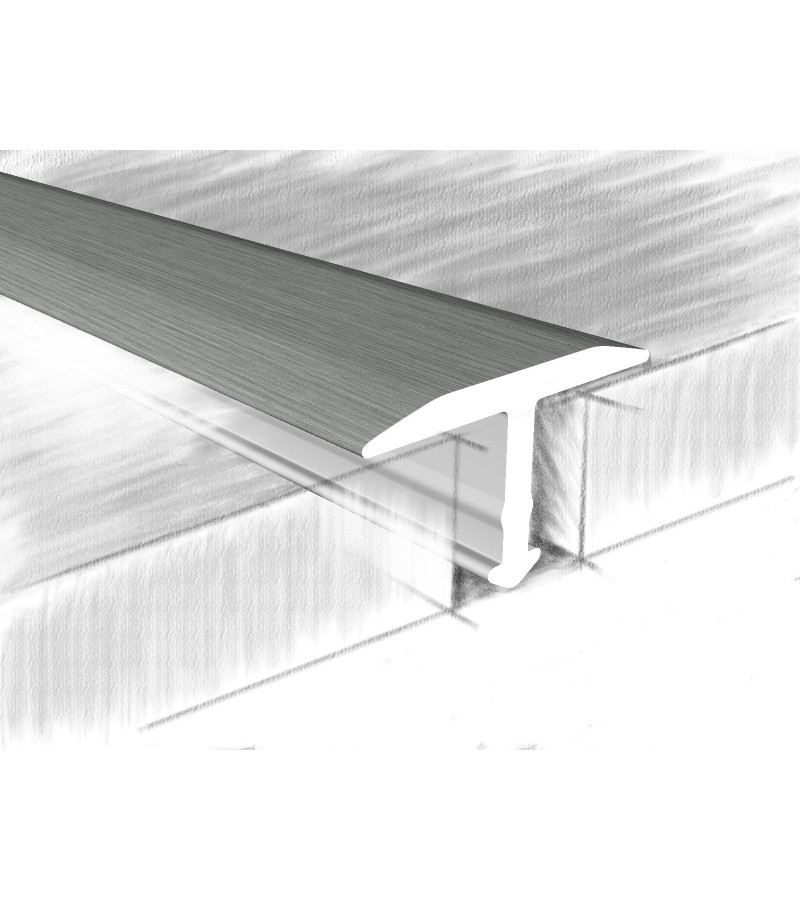 Aluminum angle T 13X6mm #324-614К 0,90m Dub Gray dark.  KTM