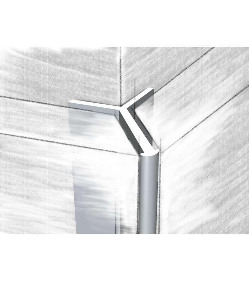 Уголок алюминиевый внешний 45° 10 мм #337-01М 2,70 м Серебристо-коричневый. КТМ