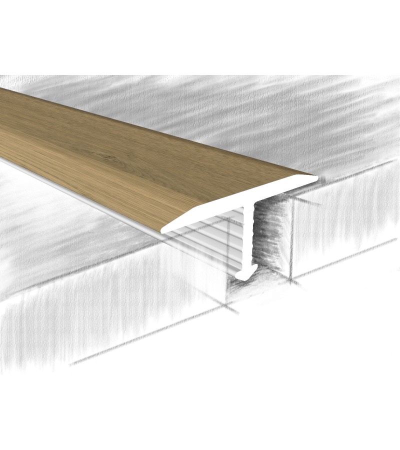 Покрытие ламината алюминиевое самоклеющееся 33мм #150-415К 0,90м Дуб Светлый мтр.  КТМ