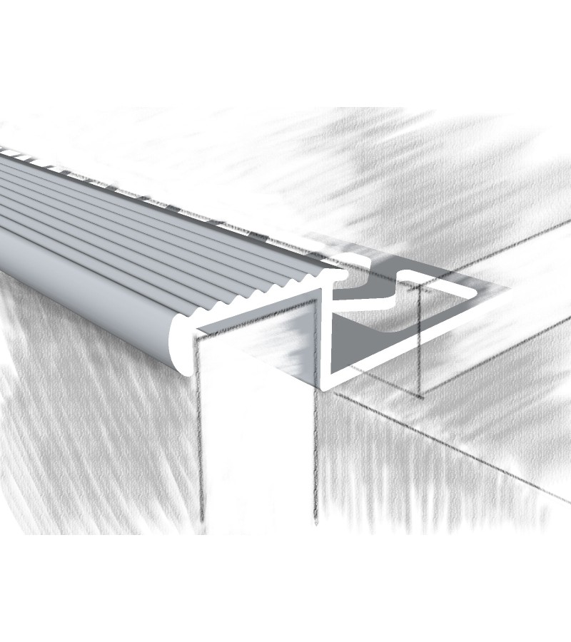 Уголок алюминиевый Z 14X10мм #352-01М 2,70м Серебристый тёмный. КТМ