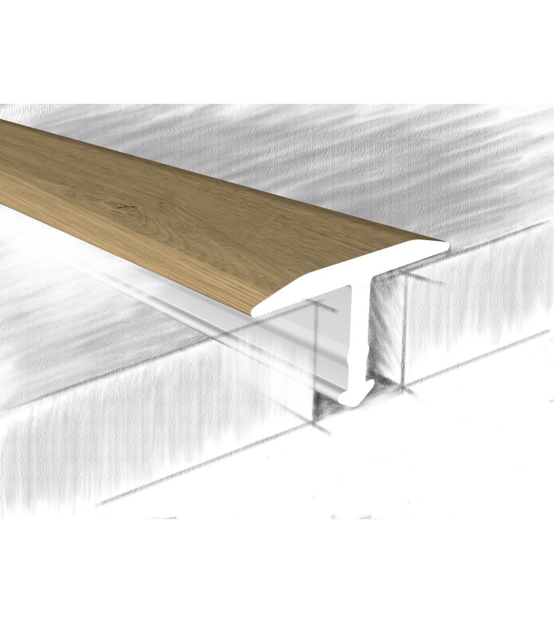 Уголок алюминиевый Т 13Х6мм #324-415К 0,90м Дуб Светлый мтр.  КТМ