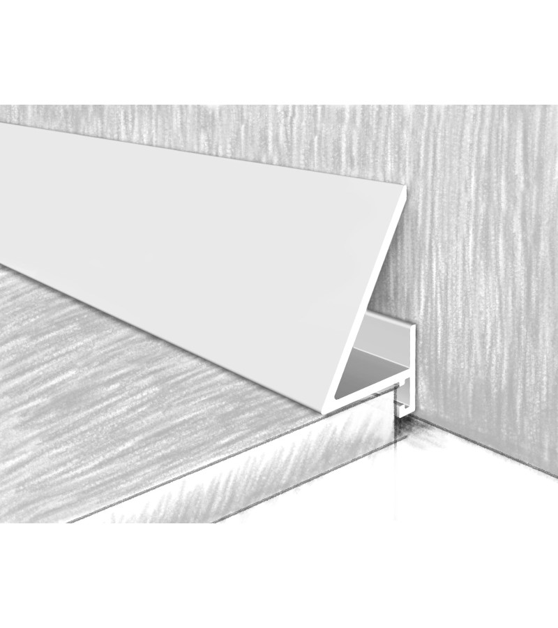Микроцоколь алюминиевый 16-25 мм МС1625-013Е 2,4 м БЕЛХЙ тёмный. КТМ