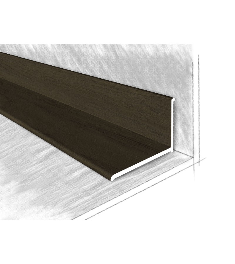 Уголок внутренний алюминиевый 22,5Х12,6мм #2212-307М 2,70м Дуб Топаз мр.  КТМ