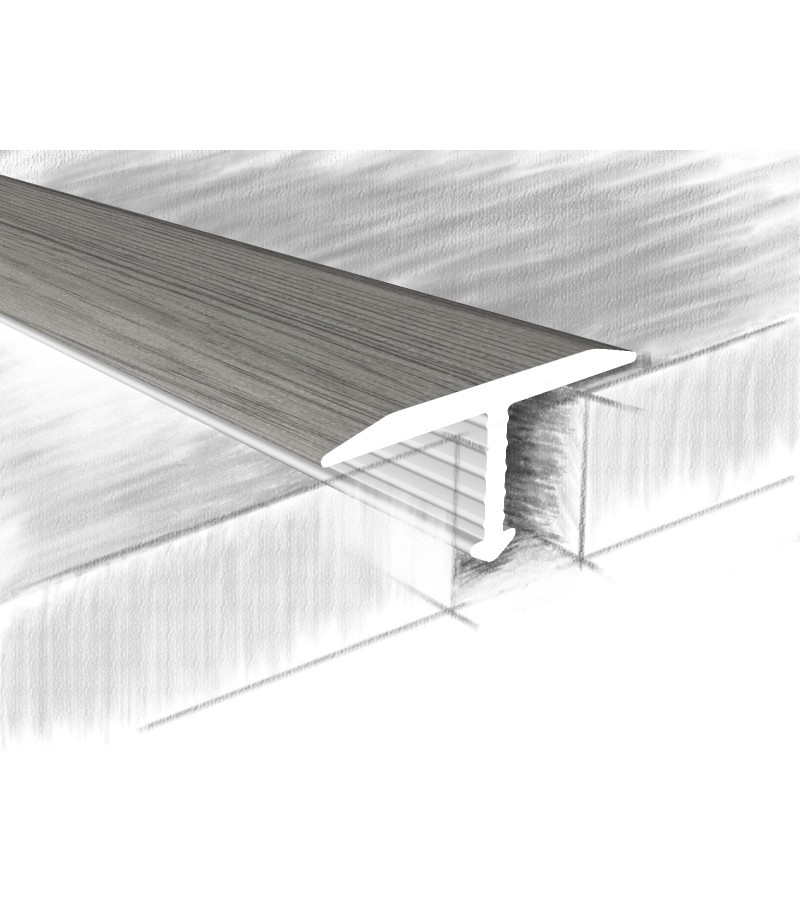 Aluminum angle T 18X6,8mm #318-408К 0,90m ЯсеньТемный мбр.  KTM