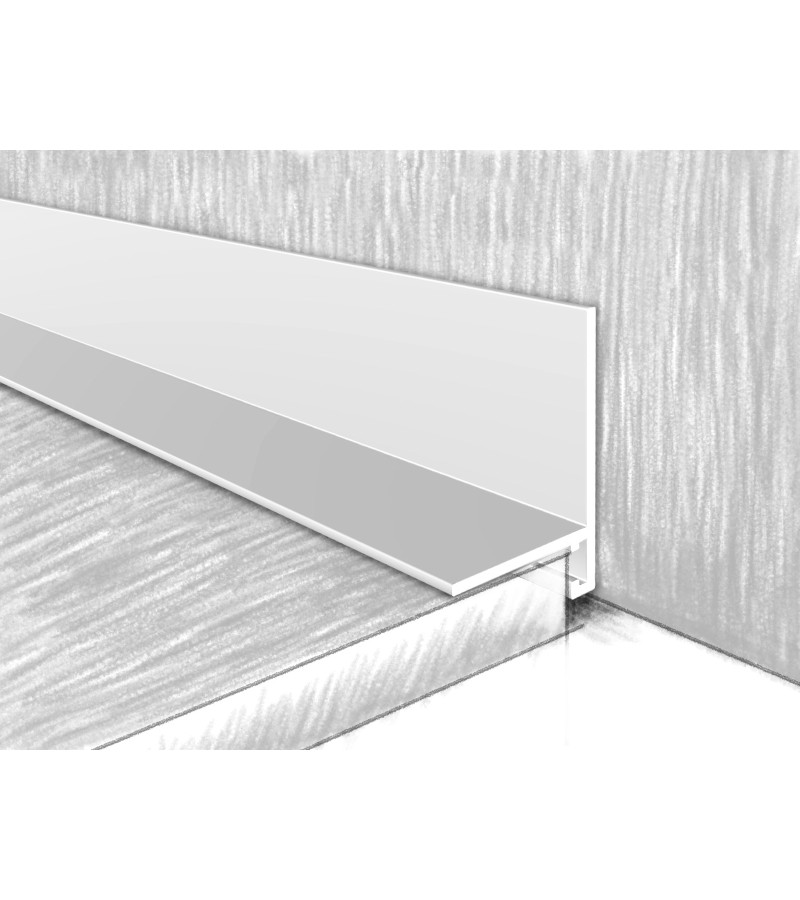 ალუმინის მიკროპლინტუსი 16-20მმ  МС1620-013Е 2,4მ  БЕЛЫЙ   მწარ.  KTM