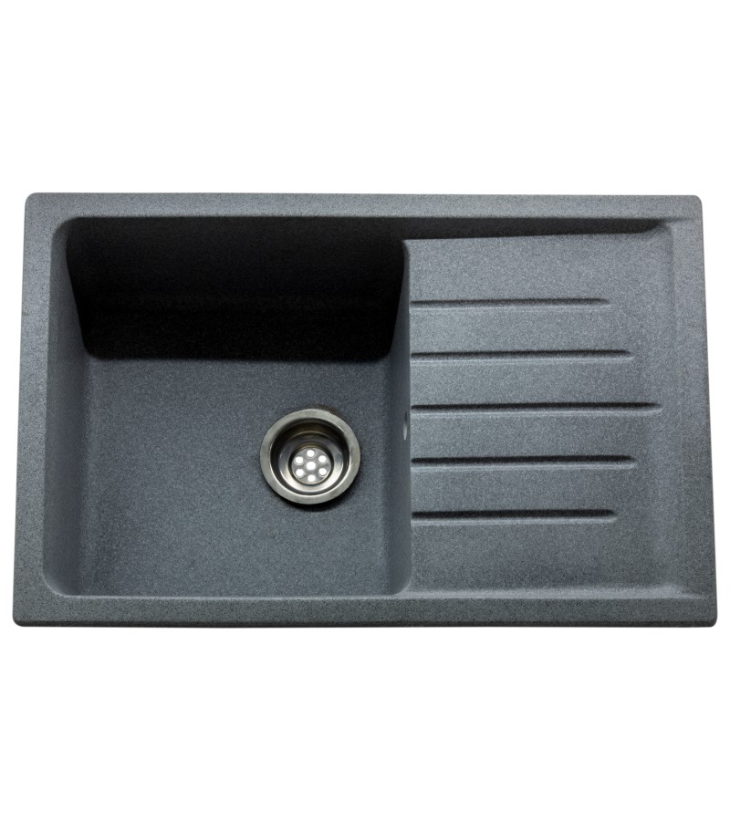 სამზარეულოს ნიჟარა 16/Q8  ფერი: Темно серый  ზომა:740*490*210