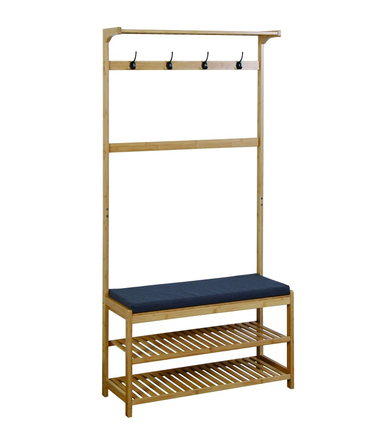 ტანსაცმლის საკიდი ბენჩით #CY24001 ზომა: 83.5*33.5*176 სმ