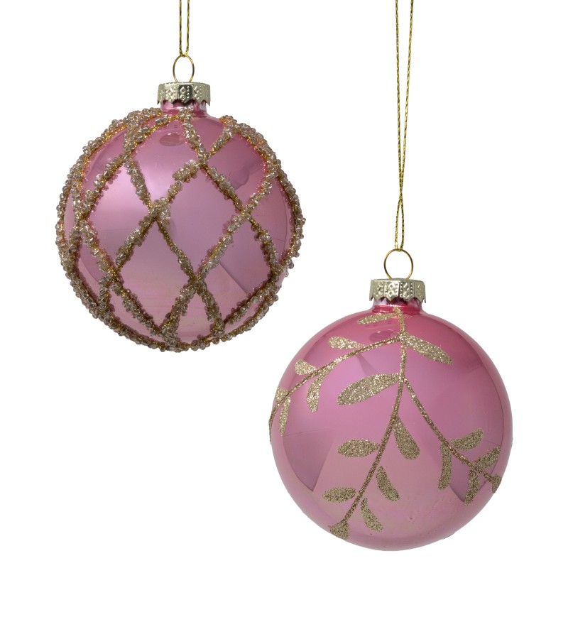 მინის საახალწლო სათამაშო  2ც  (SLSD-2511)  #11  ზომა: 8სმ