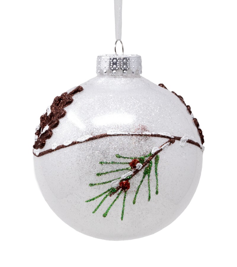 საახალწლო სათამაშო   ბურთულა  2ც  10 სმ  (SLSD-2745)  #45