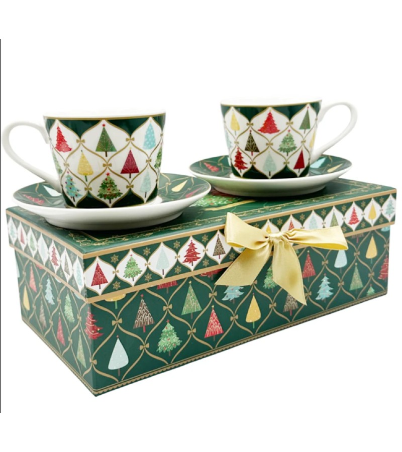 საახალწლო კერამიკული ჭიქა ლამბაქით  2ც  LC045/228   120ml